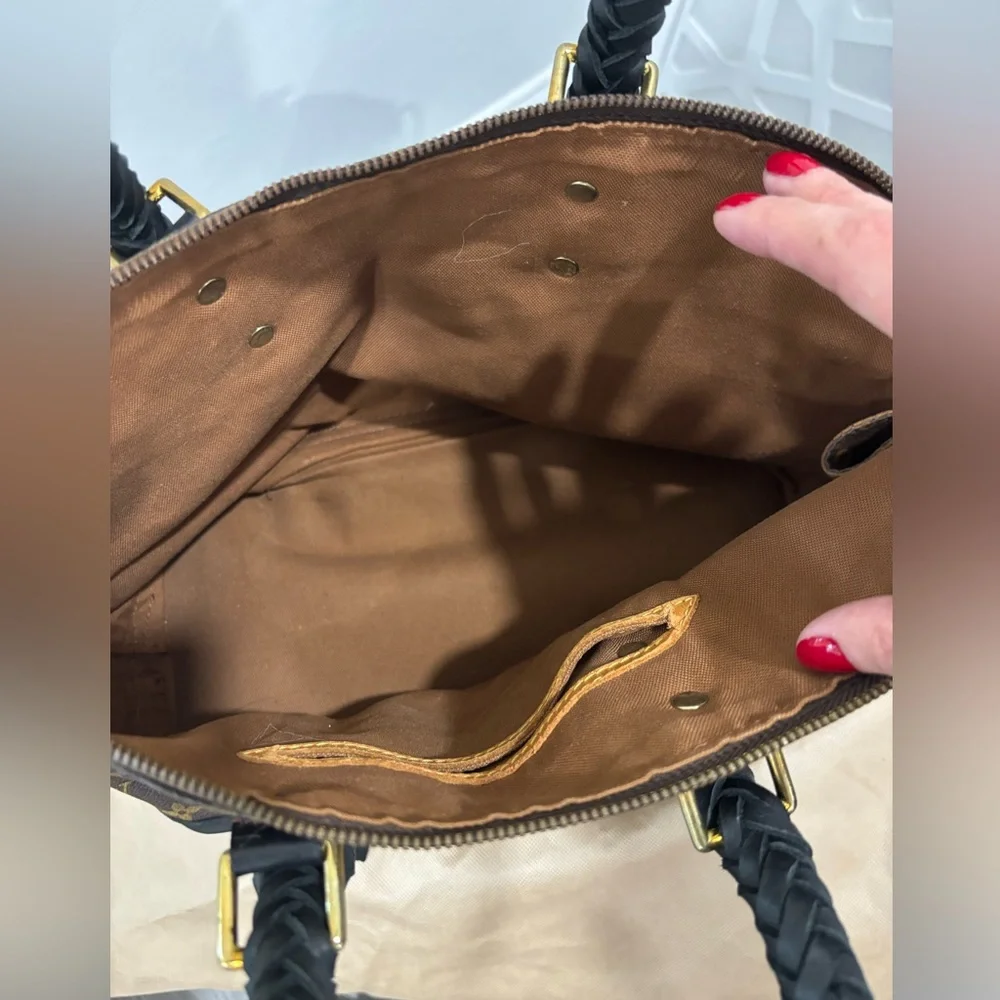 Designer Monogram Satchel - Custom Boho Handles & Fringe | Rare Piece